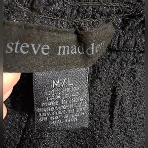 Steve Madden Black Knit Swimsuit Cover Up Pants